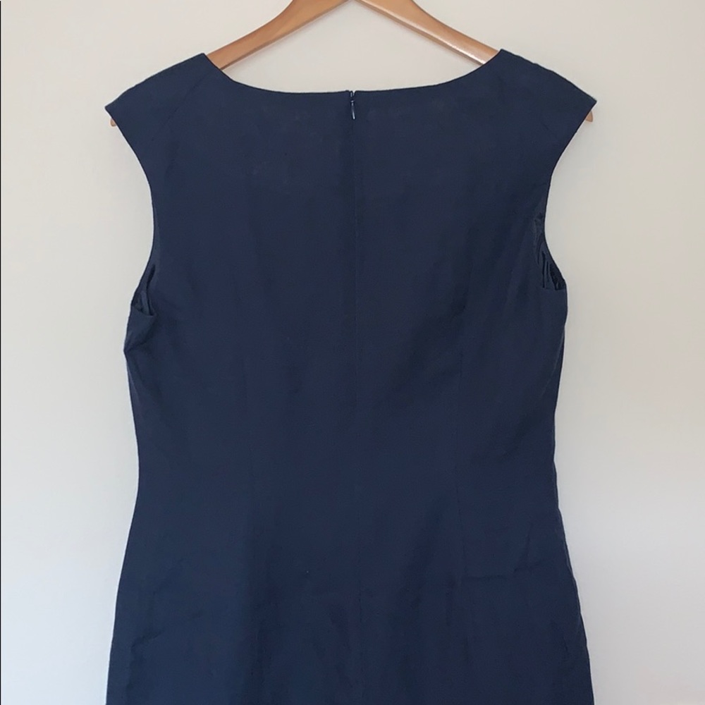 Barbour Kirkwall Navy Linen Dress US 6 NWT - Picture 12 of 13